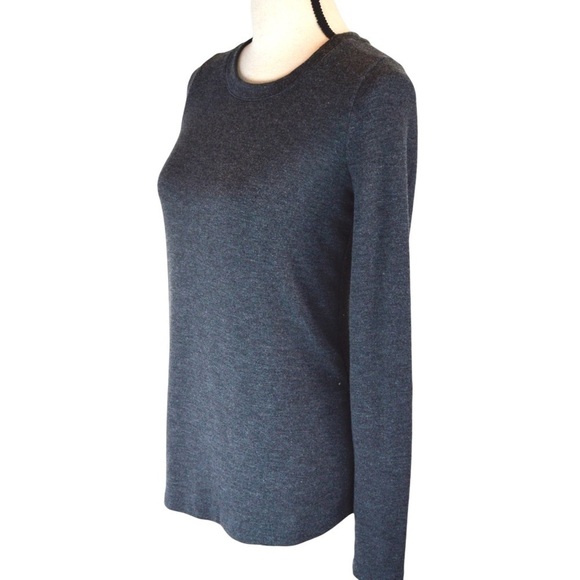 Three Dots Crew Neck Zipper Back Soft Slender Fit Long Sleeve Sweater, Small - Picture 2 of 7